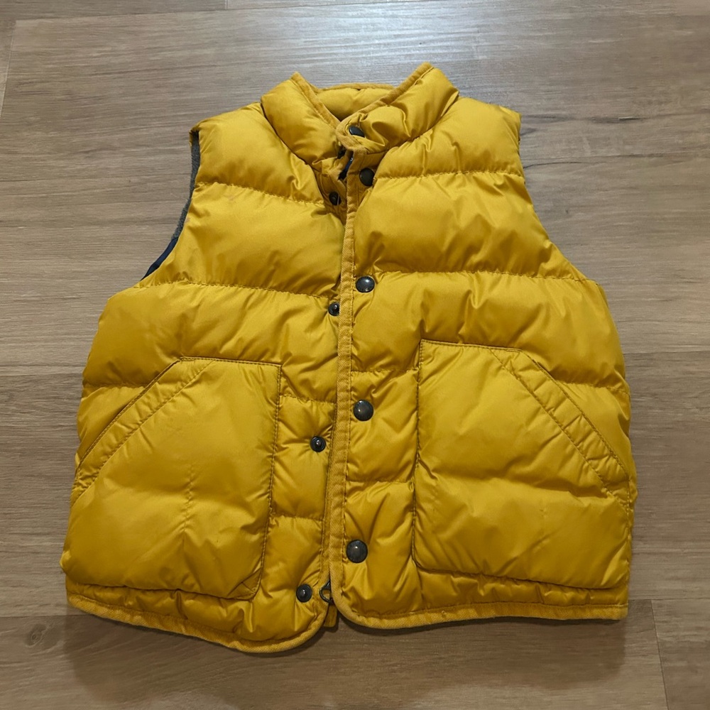Gap Mustard Yellow Puffer Vest